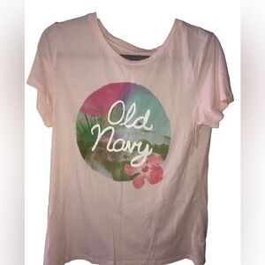 Large Old Navy Pink Vacation Shirt